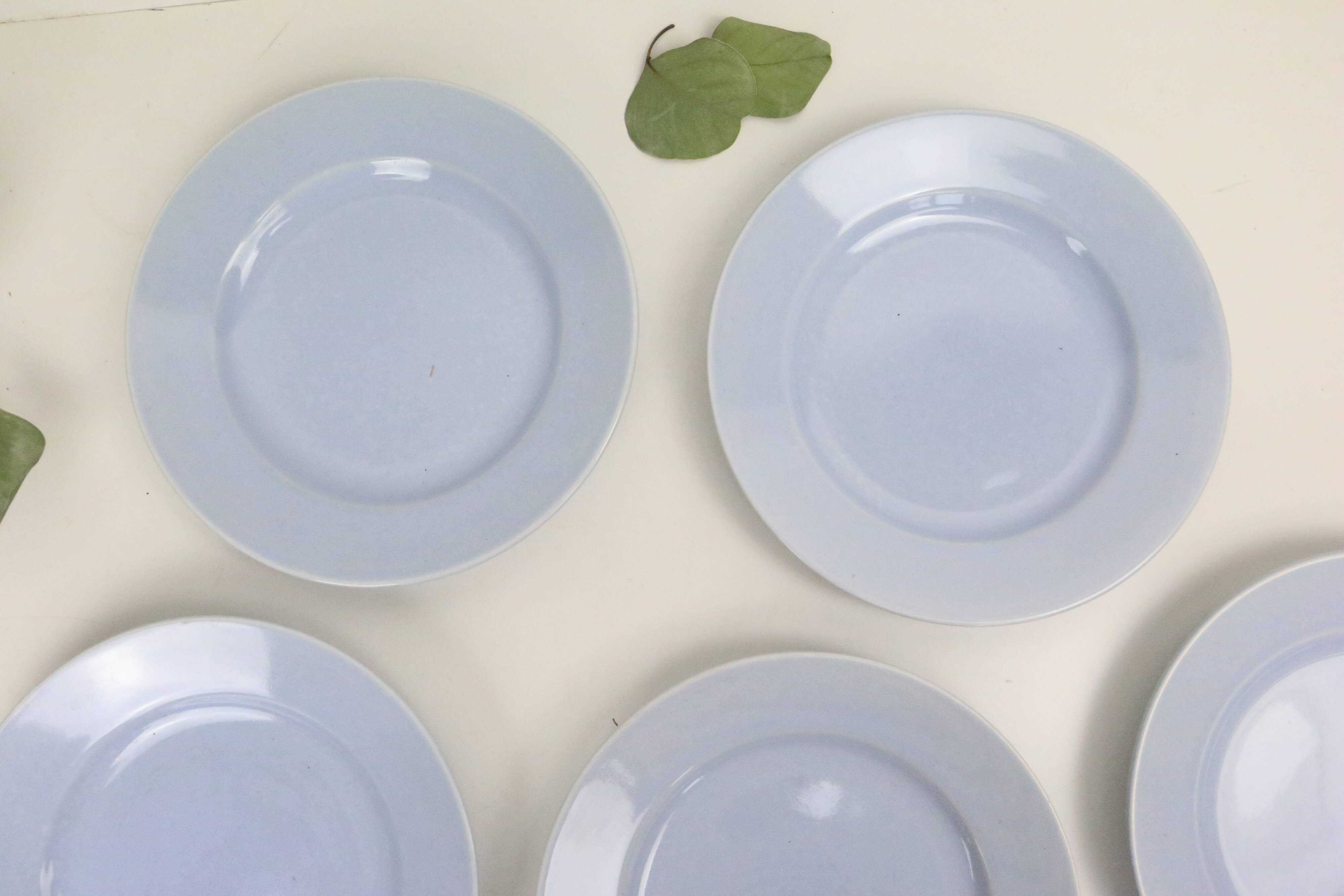 Dessert plates x5, baby blue, madeleines in Luxembourg