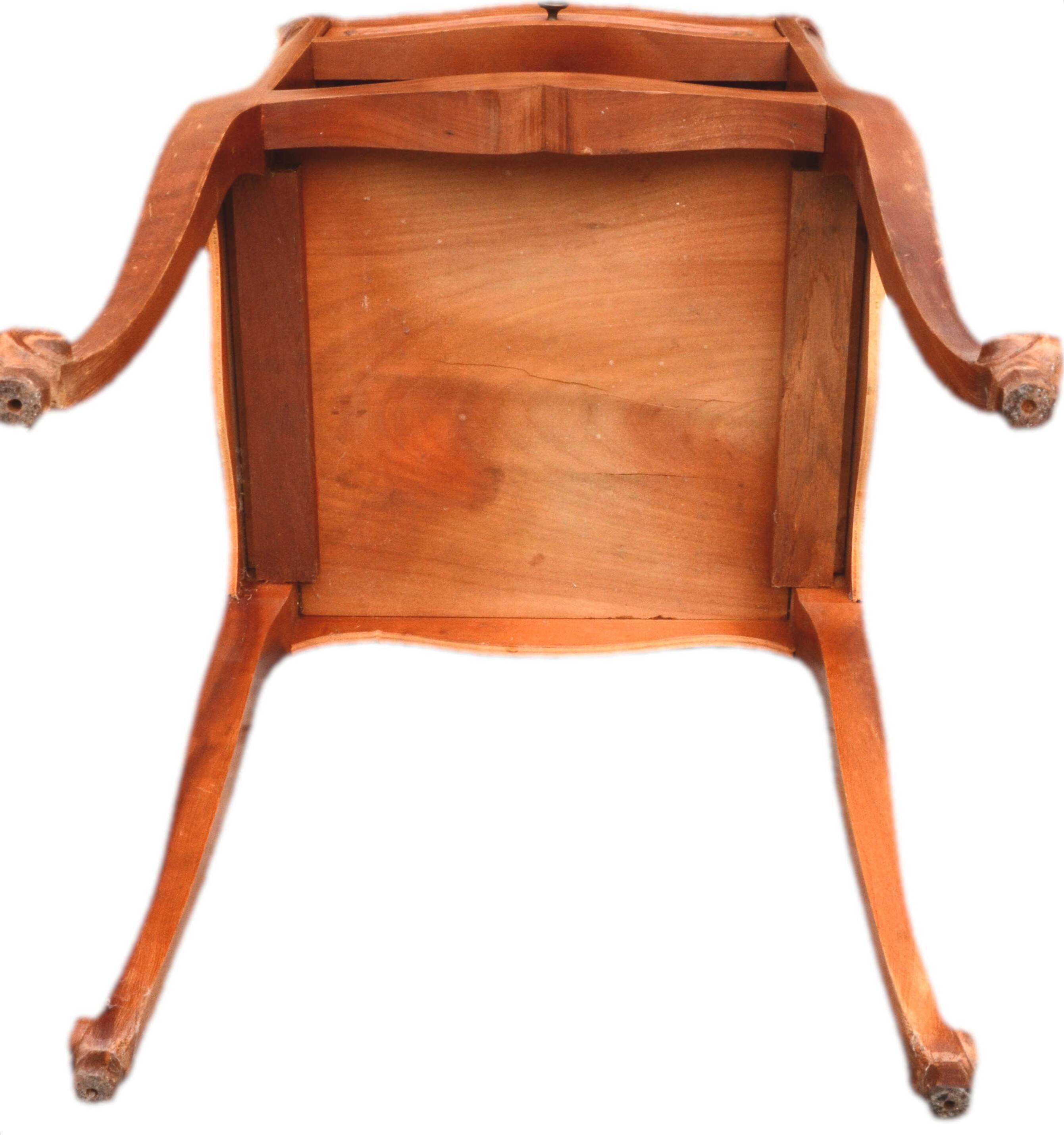 Cherry bedside table in Louis XV style