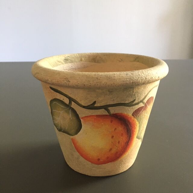 Apricot decor flowerpot