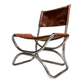 1960's tubular framed armchair