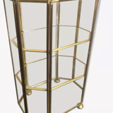 Glass and brass showcase