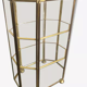 Vitrine verre et laiton
