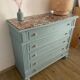 Commode bois et marbre