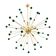 Contemporary Green “Star” Murano Glass Sputnik Chandelier