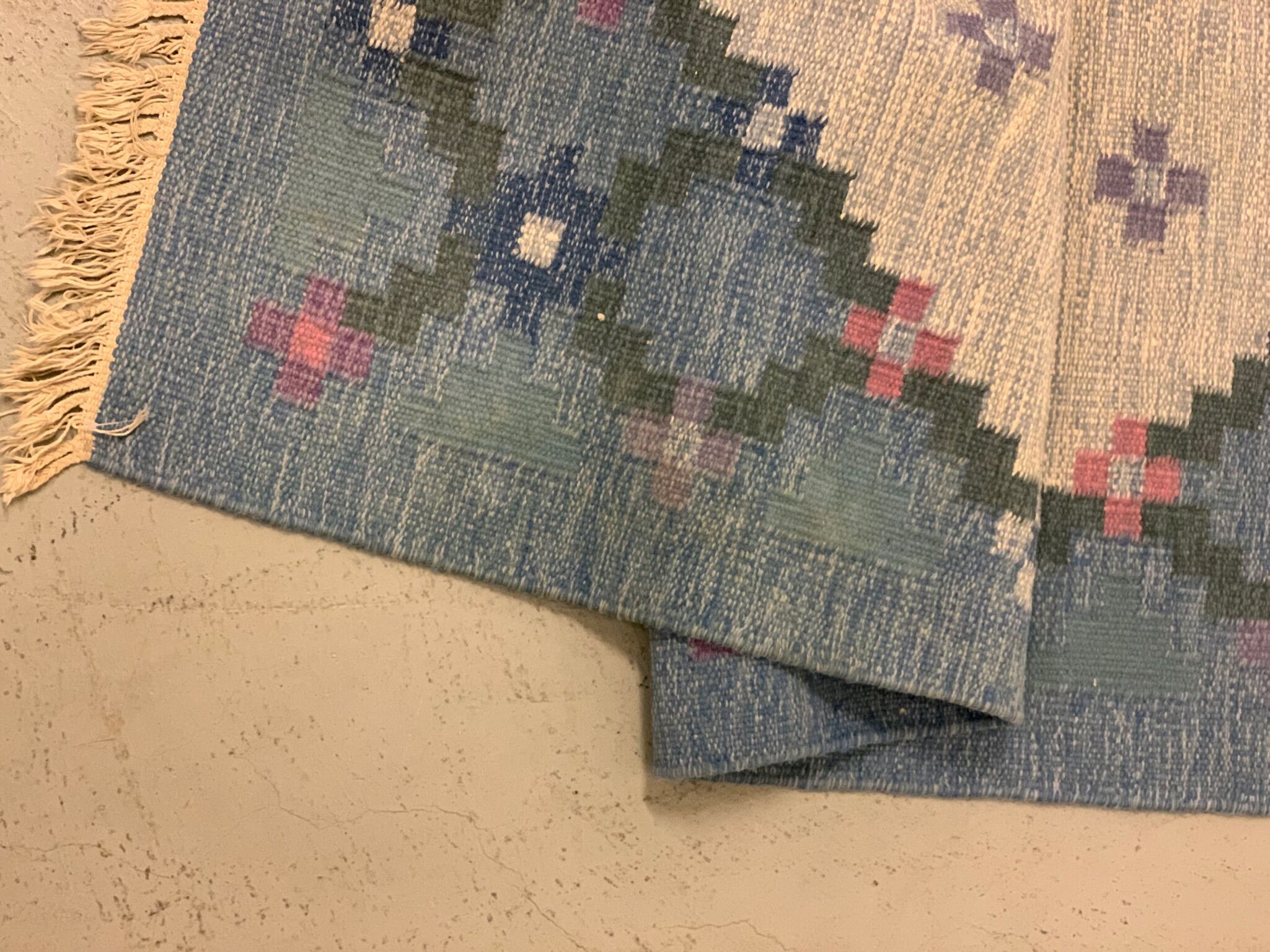 Swedish midcentury carpet röllakan 1960s