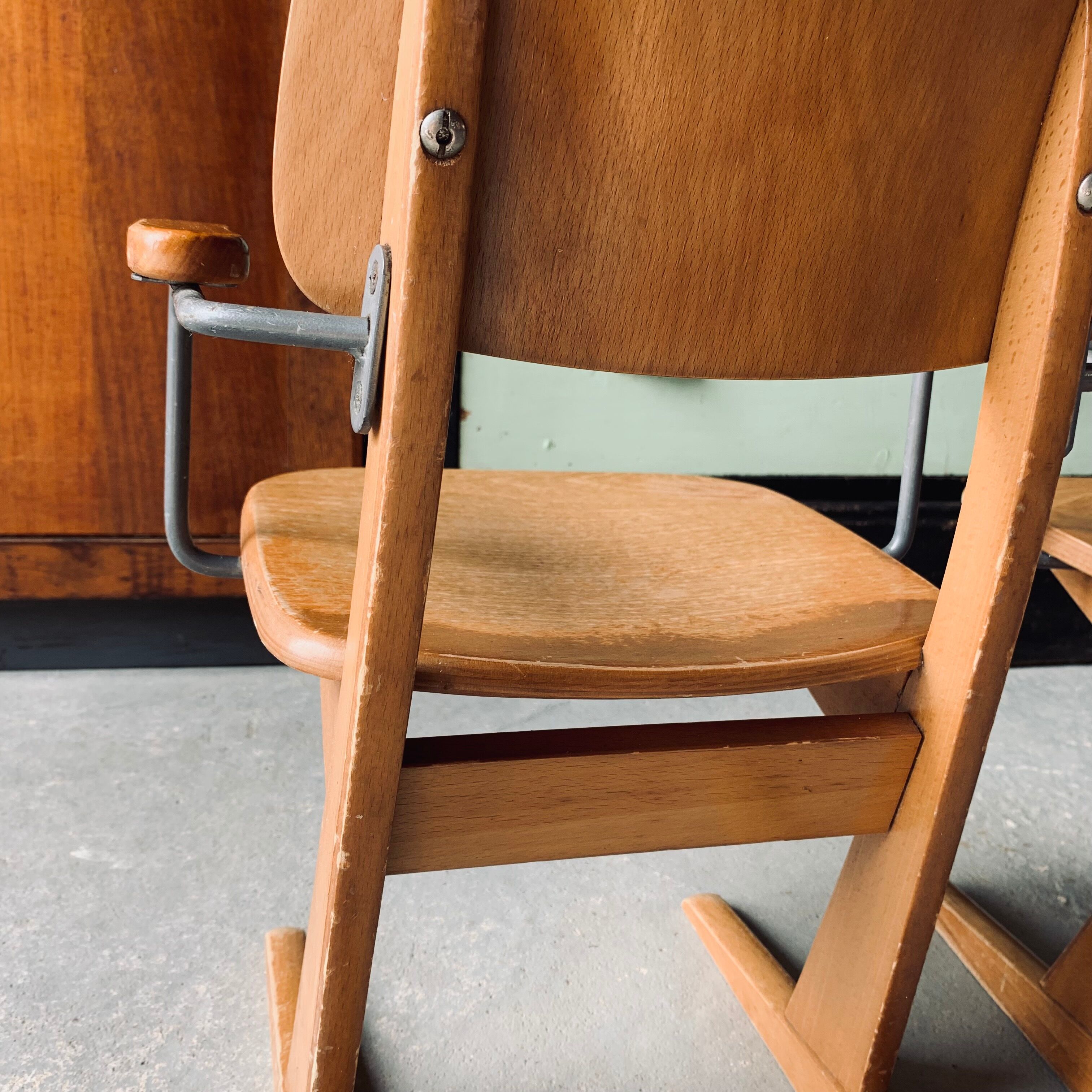 2 chaises enfant Casala - bois & métal