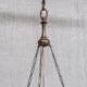 Brass and alabaster french antique plafonnier