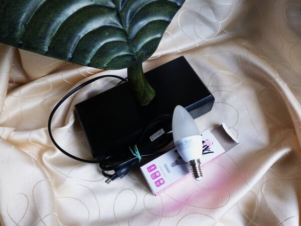 Lampe feuille, lampe d'ambiance, lampe feuille métal, lampe à poser vintage