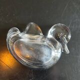 vide poche canard en cristal