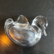 vide poche canard en cristal