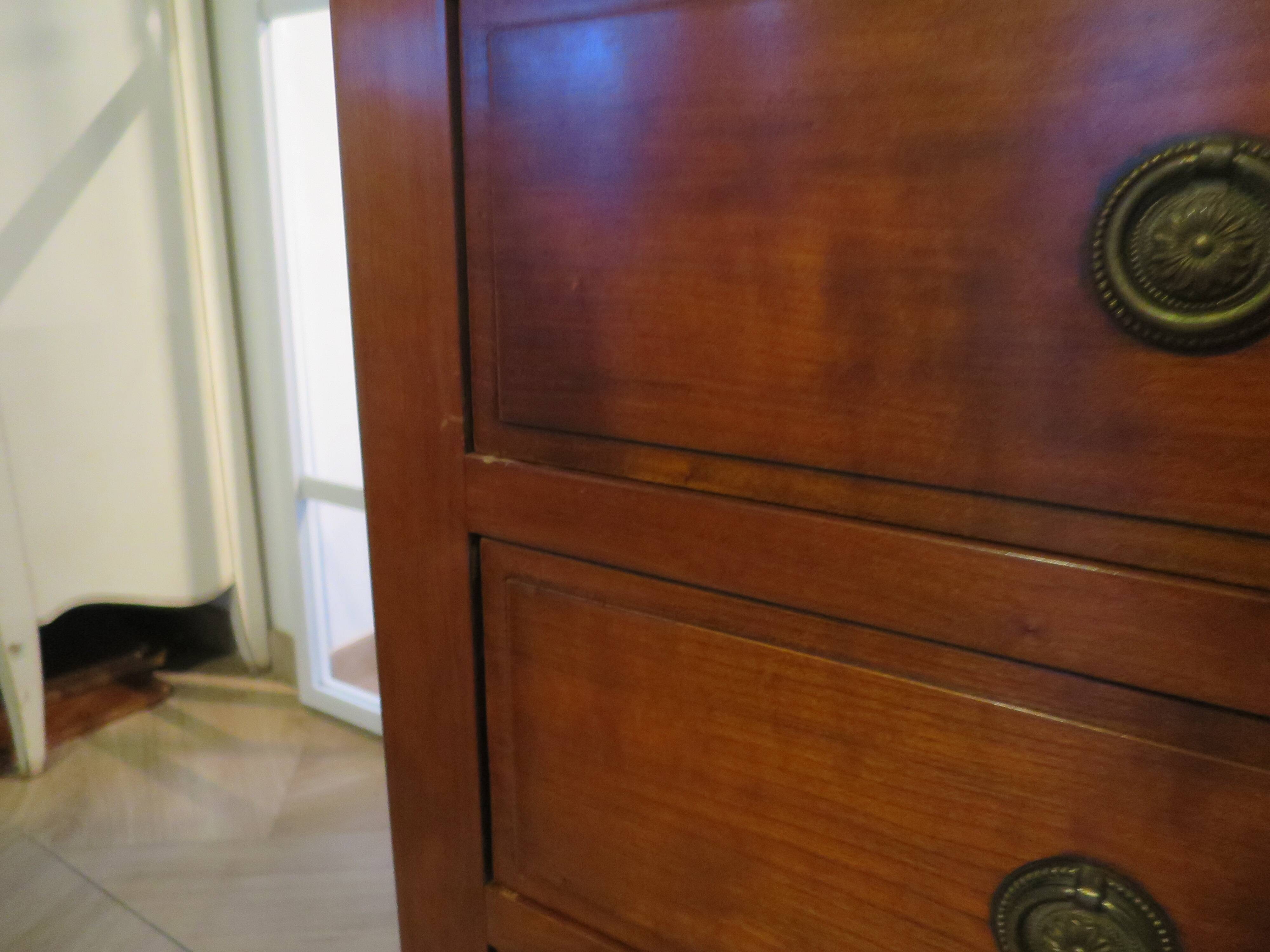 Antique - chest of drawers - 4 drawers - solid wood - cherry