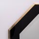 Octagonal Mirror frame in brass 1970s