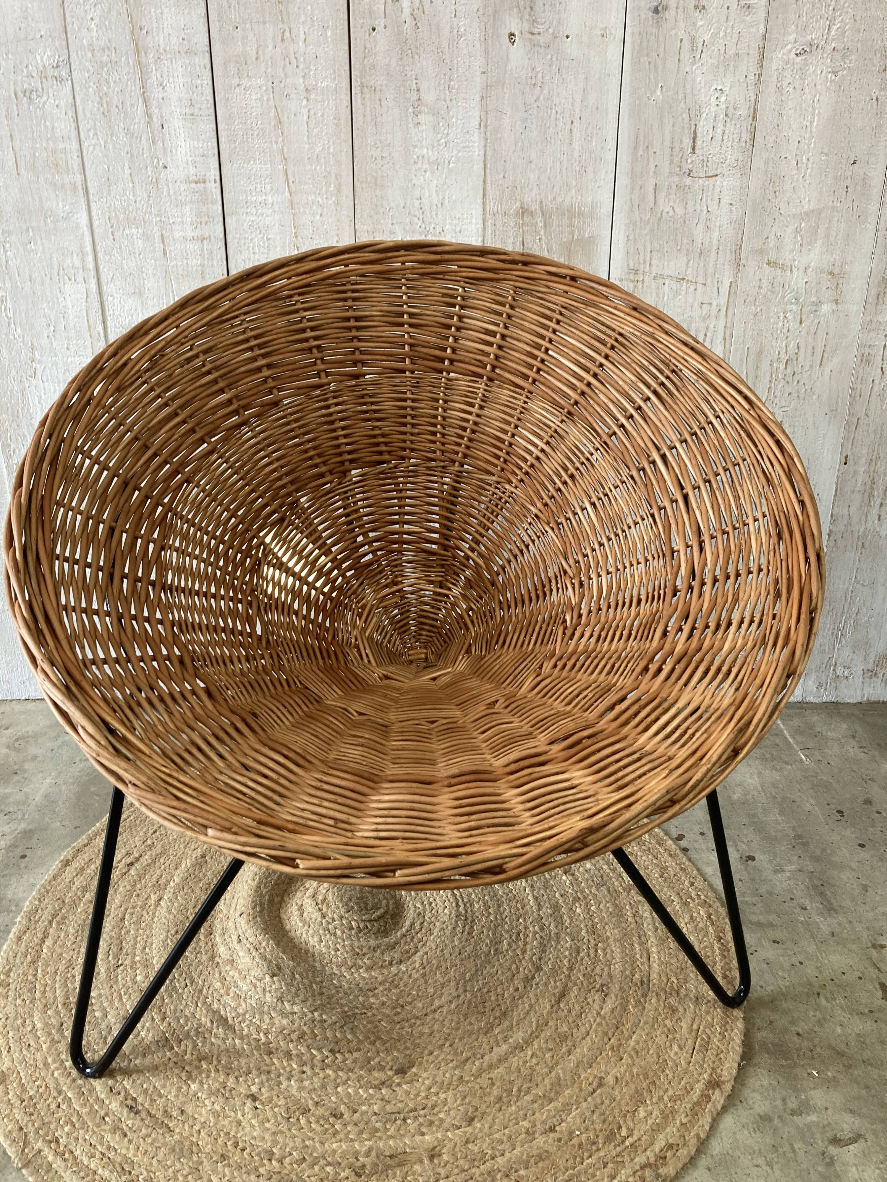 Vintage basket chair