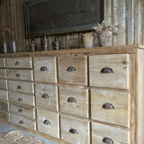 Antique workshop drawer unit from the early 20th century.