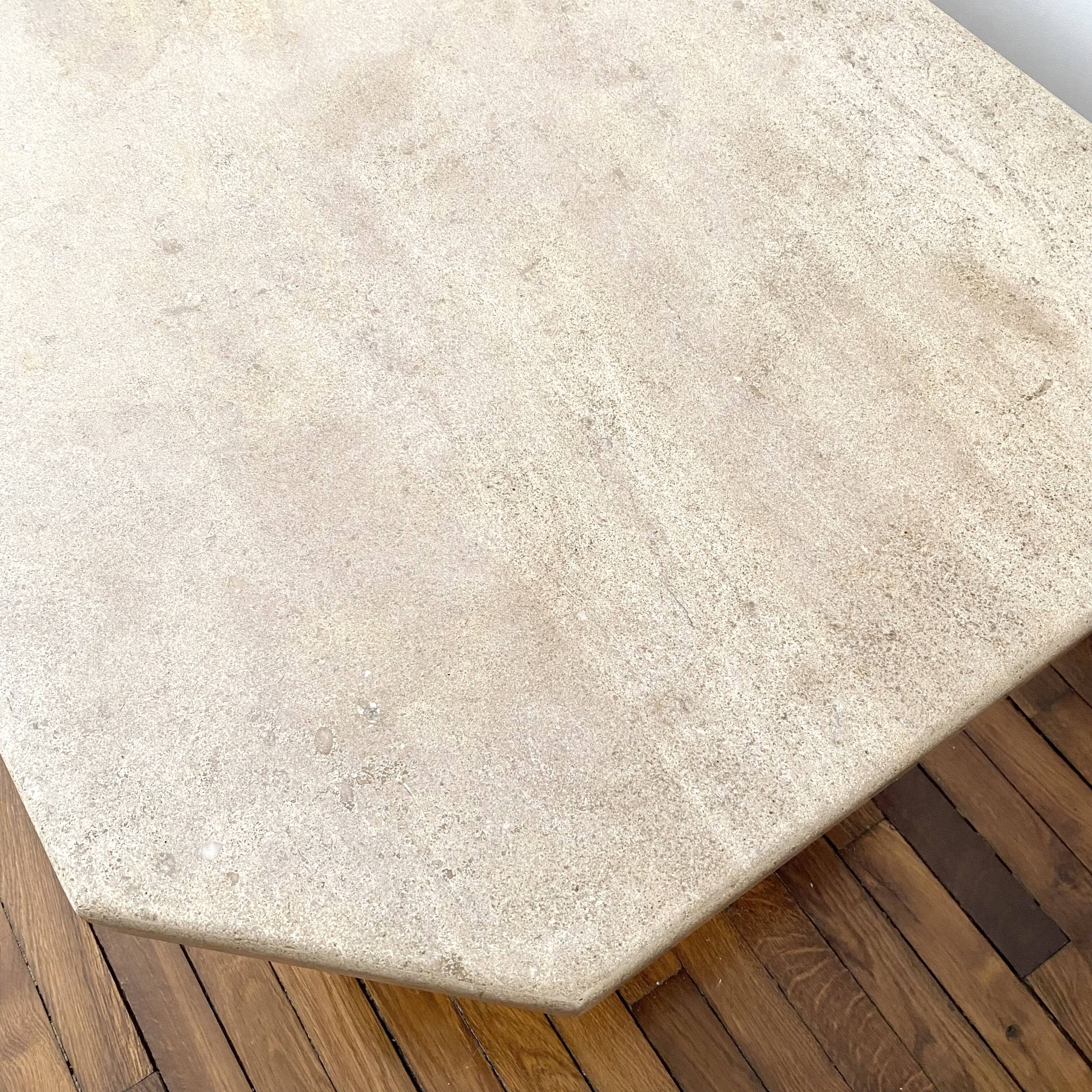Vintage travertine coffee table