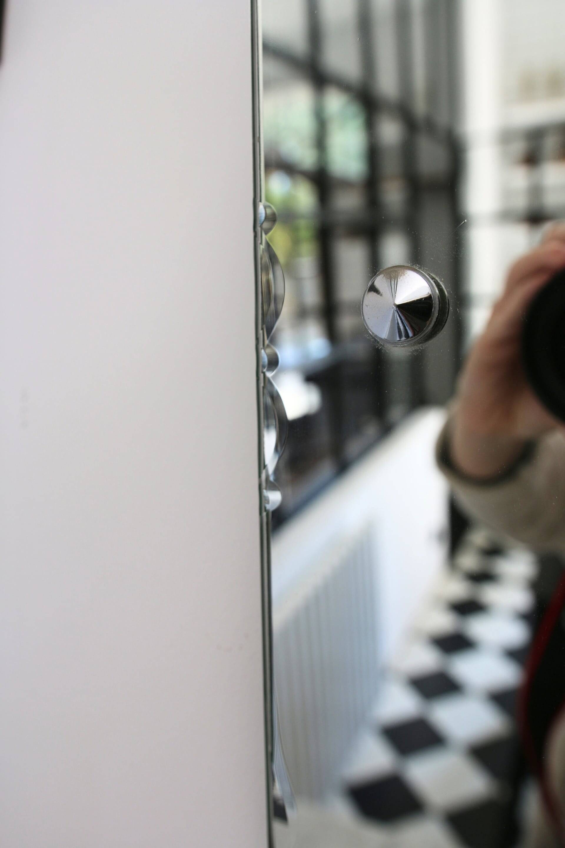 Vintage beveled glass mirror