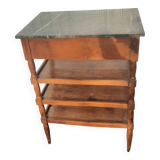 4-shelf marble top cabinet