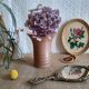 Vase en grès de Bonny France fait main vintage
