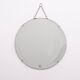 Art Deco Round Wall Mirror on chain 1930s