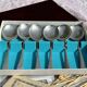 Set of 6 Vintage Fruit or Ice Cream Spoons Model Uniplat