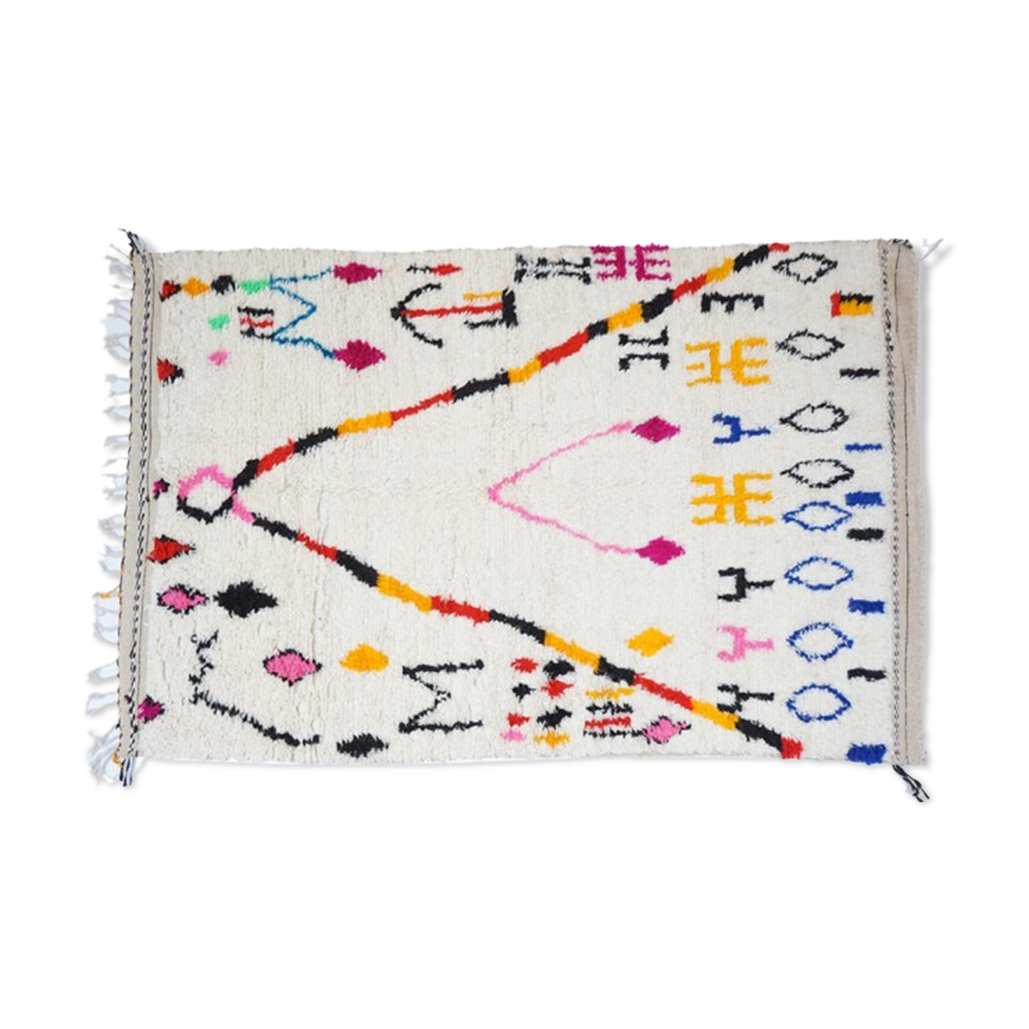 Colorful Berber carpet 250 x 140cm