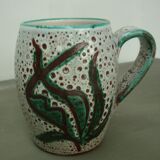 Cup/mug seaweed décor and fish Fat Lava vintage