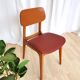 Vintage Beech Wood Dining Chair: Red Faux Leather, Made in Yugoslavia