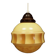 Glass pendant lamp, Danish design, 1970s, production: Denmark