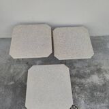 Set of 3 nesting wooden coffee tables, 1970s design