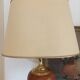 Le Dauphin lamp France vintage leather and brass