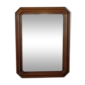 Miroir octogonal en bois.