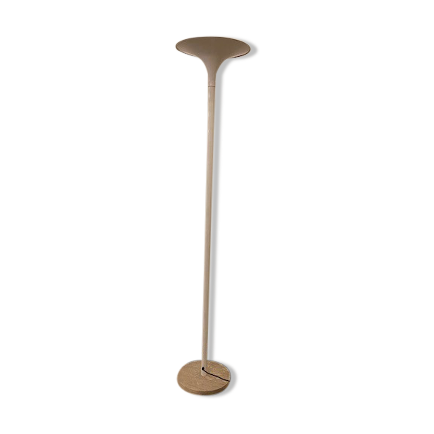 Travertine steel floor lamp