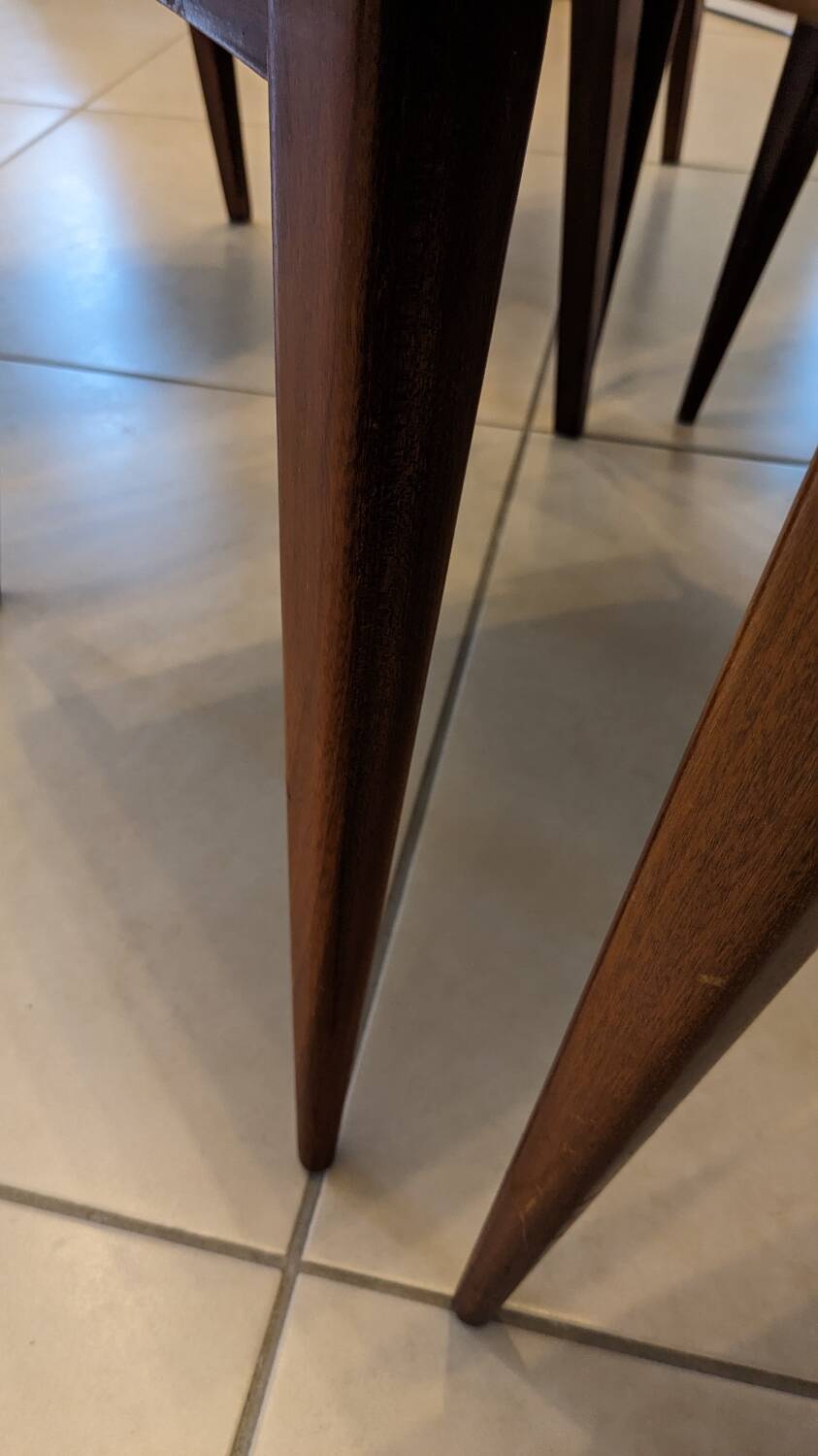 Vintage compass and leatherette chairs