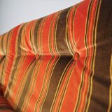 Striped armchairs, 1970s, set of 3