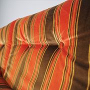 Striped armchairs, 1970s, set of 3