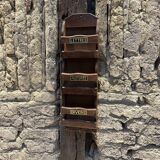Porte lettres classeur courrier en bois