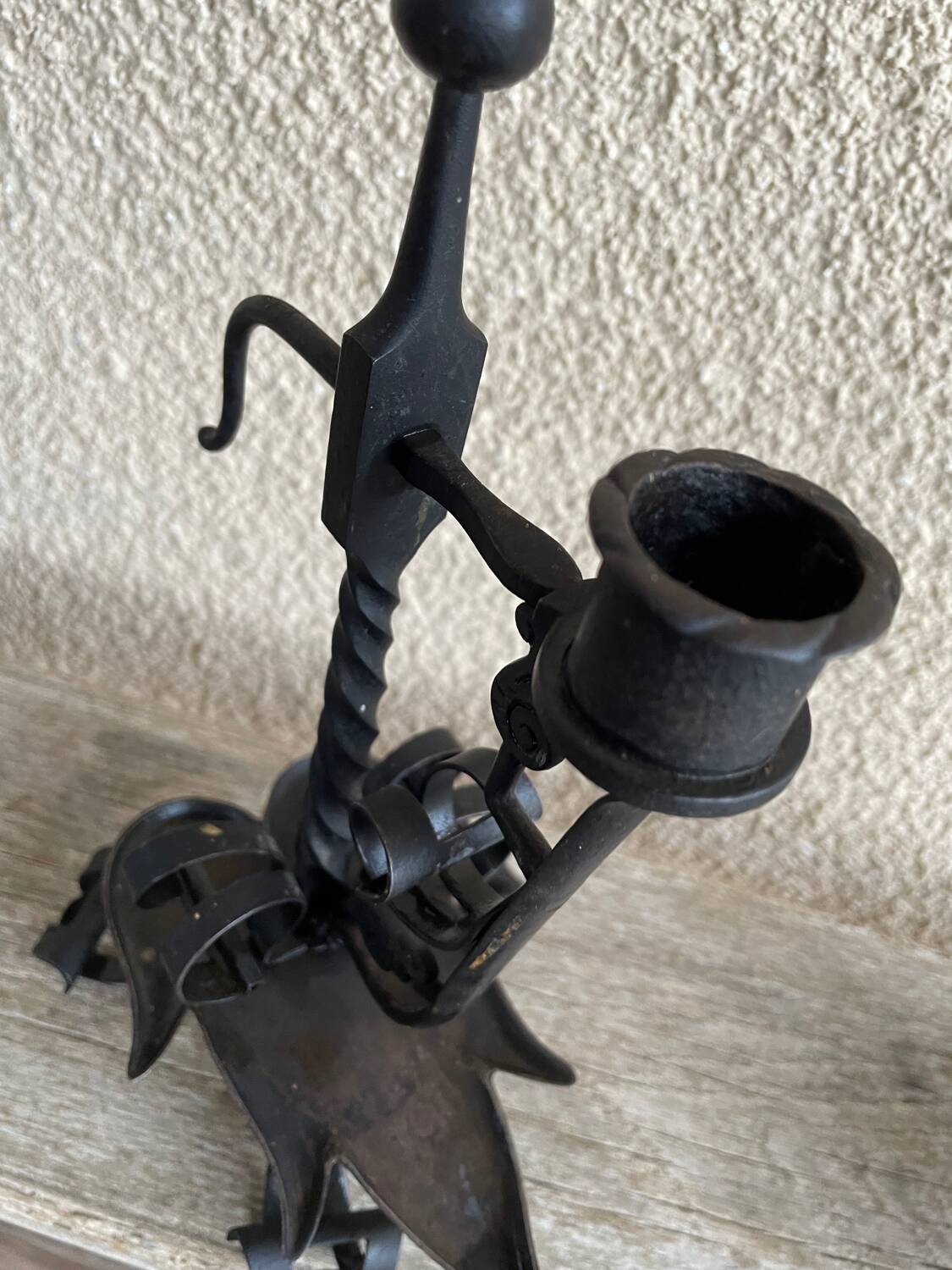 ARTS & CRAFTS PAIR OF CANDLESTICKS