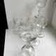 Ensemble de 8 verres à pied en verre moulé années 30 début XXème