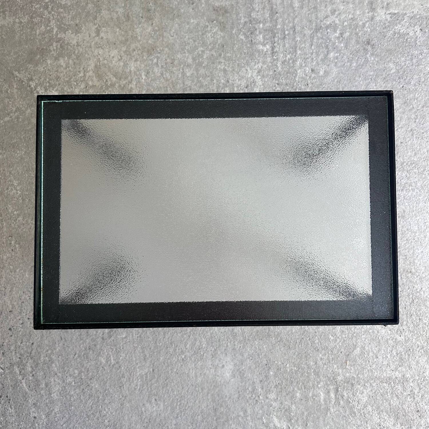 Wrought iron side table