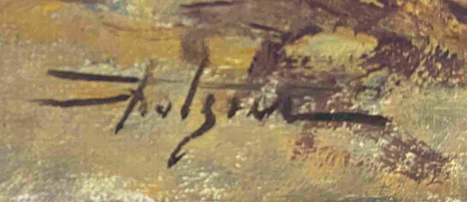 Marine painting HST “Edge of the Mediterranean” signed + frame