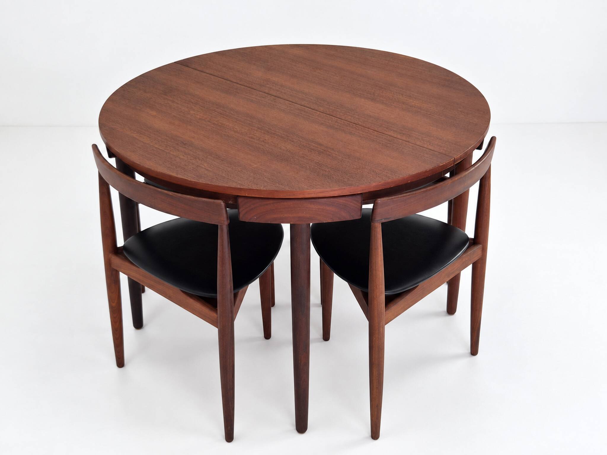 Roundette Teak Extendable Dining Set by Hans Olsen for Frem Røjle