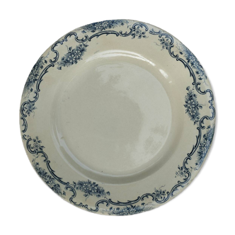4 assiettes plates Terre de Fer, modèle Yvonne