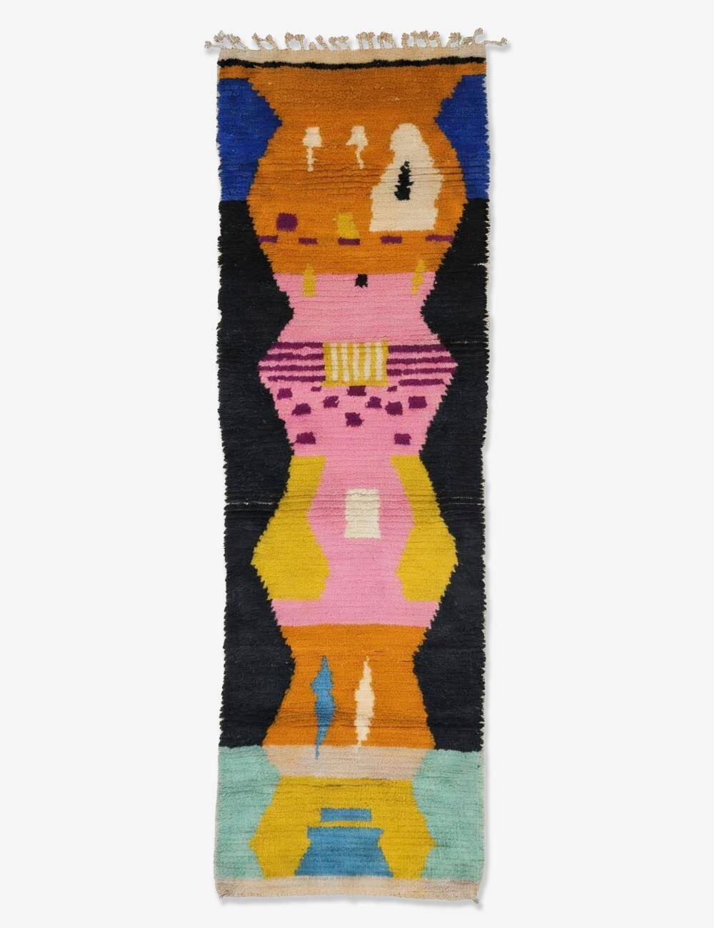 Contemporary Colourful Hallway Rug - 290 x 90 cm