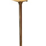 Art Deco floor lamp in brass and opaline glass - 130 cm