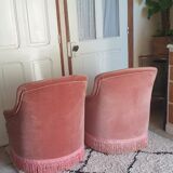 Pair of toad armchairs