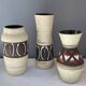 3 vases West Germany en céramique