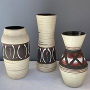 3 vases West Germany en céramique