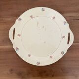 Ancien plat à tarte en porcelaine de digoin sarreguemines