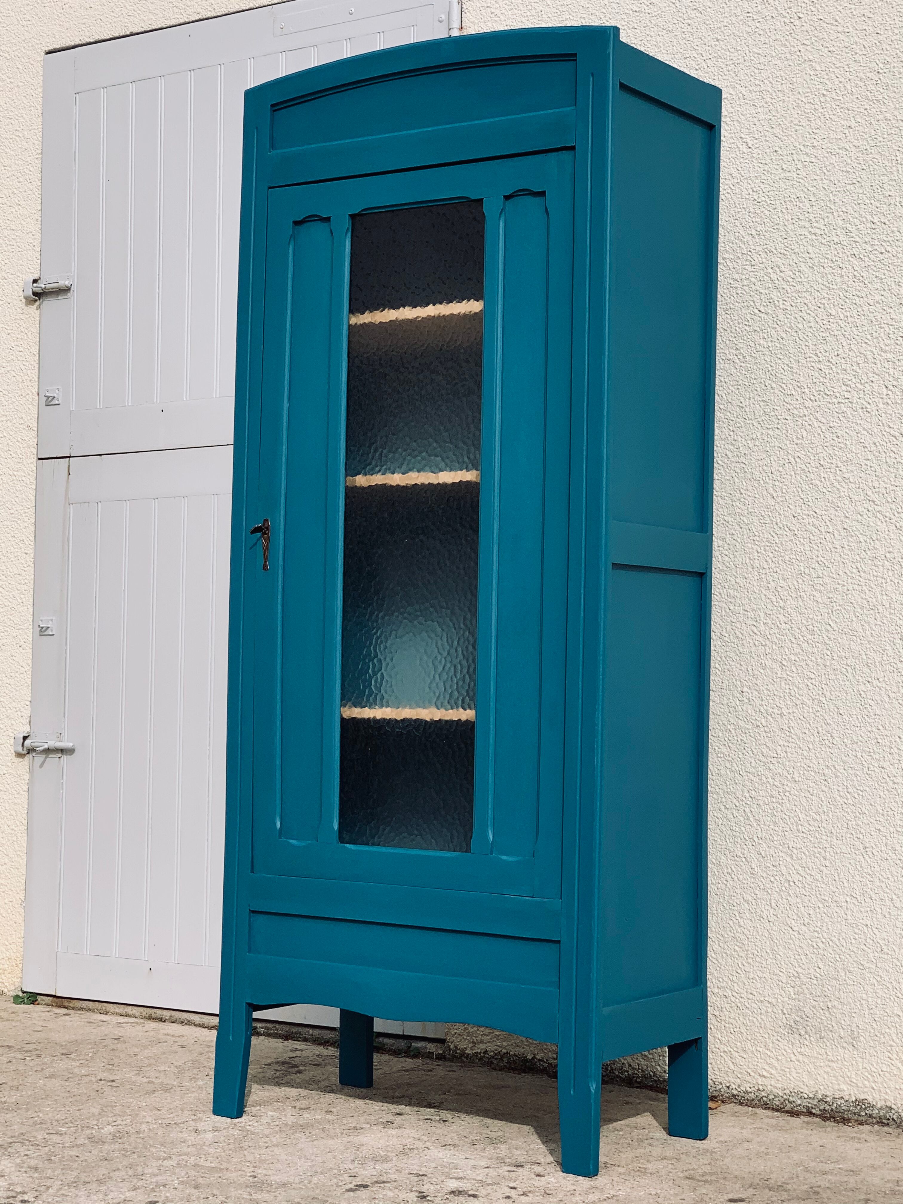 Glass-glazed Parisian wardrobe 1930