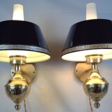 English style sconces by Erik Wärnå for EWÅ, Värnamo, Sweden. 1970's.